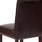 Flash Furniture Midcentury Parsons Chair, Brown Back, 18.5 W 27-1/2" L 39.75 H, Leather Seat BT-P-BRN-LEA-GG - alternate 3